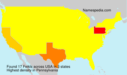 Surname Feikls in USA