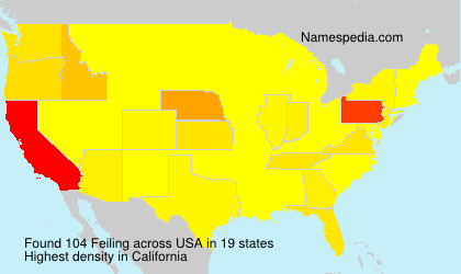 Surname Feiling in USA Surname Feiling in USA