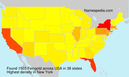 Surname Feingold in USA Surname Feingold in USA