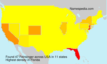 Surname Feinsinger in USA Surname Feinsinger in USA