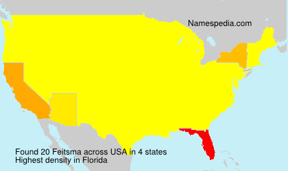 Surname Feitsma in USA