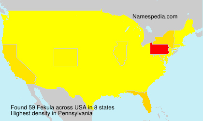 Surname Fekula in USA Surname Fekula in USA