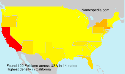Surname Felciano in USA Surname Felciano in USA