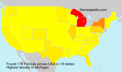 Surname Felczak in USA Surname Felczak in USA