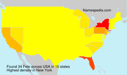 Surname Fele in USA Surname Fele in USA