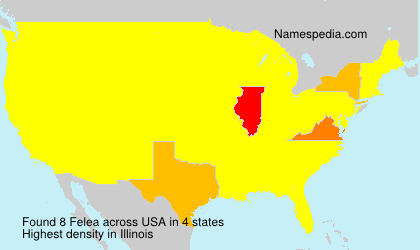 Surname Felea in USA Surname Felea in USA