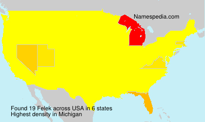 Surname Felek in USA Surname Felek in USA