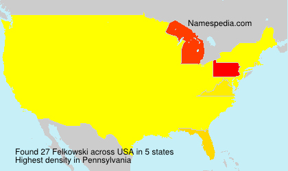 Surname Felkowski in USA