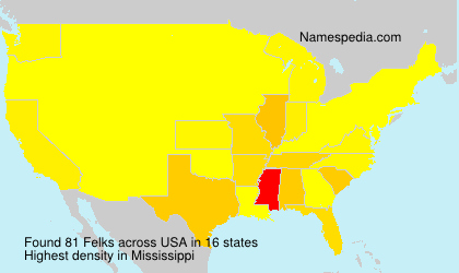 Surname Felks in USA Surname Felks in USA