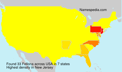 Surname Fellona in USA Surname Fellona in USA