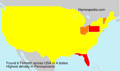 Surname Felmeth in USA Surname Felmeth in USA