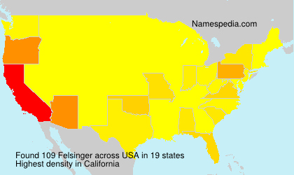 Surname Felsinger in USA Surname Felsinger in USA