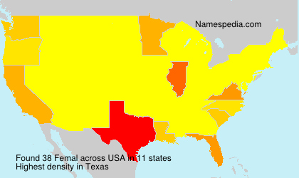 Surname Femal in USA Surname Femal in USA