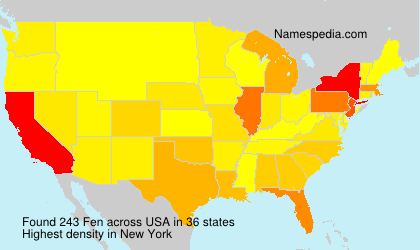 Surname Fen in USA Surname Fen in USA