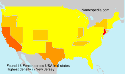 Surname Fence in USA Surname Fence in USA