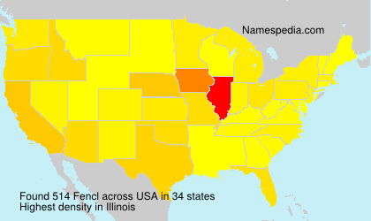 Surname Fencl in USA Surname Fencl in USA