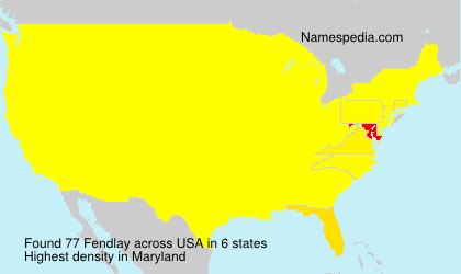Surname Fendlay in USA Surname Fendlay in USA