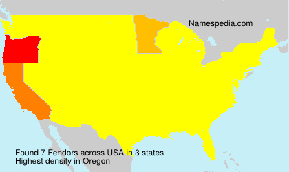 Surname Fendors in USA Surname Fendors in USA