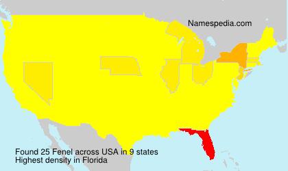 Surname Fenel in USA Surname Fenel in USA