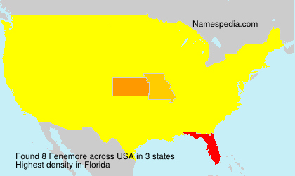 Surname Fenemore in USA Surname Fenemore in USA