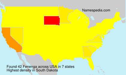 Surname Fenenga in USA Surname Fenenga in USA