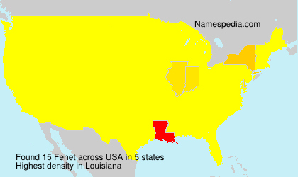 Surname Fenet in USA Surname Fenet in USA