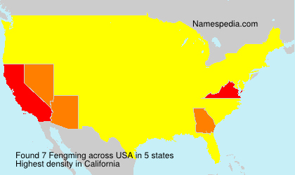 Surname Fengming in USA Surname Fengming in USA