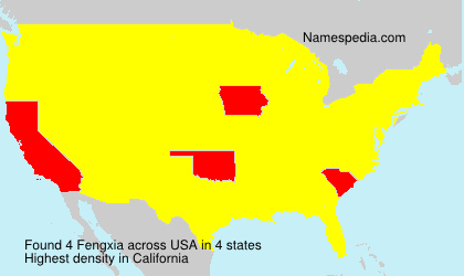 Surname Fengxia in USA Surname Fengxia in USA
