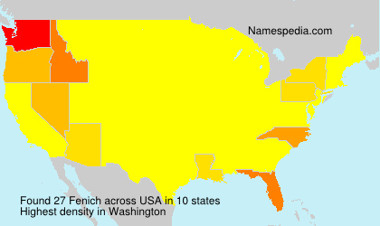 Surname Fenich in USA Surname Fenich in USA