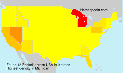 Surname Fenkell in USA Surname Fenkell in USA