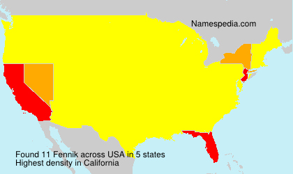 Surname Fennik in USA Surname Fennik in USA