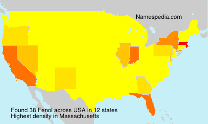 Surname Fenol in USA Surname Fenol in USA
