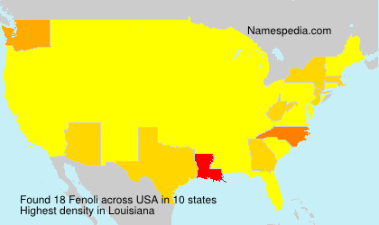 Surname Fenoli in USA Surname Fenoli in USA