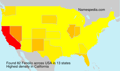 Surname Fenolio in USA Surname Fenolio in USA