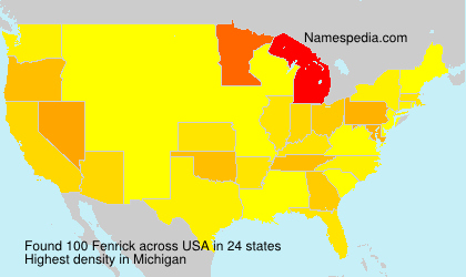 Surname Fenrick in USA Surname Fenrick in USA