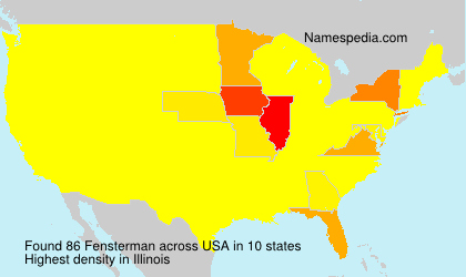 Surname Fensterman in USA Surname Fensterman in USA
