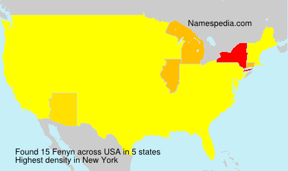 Surname Fenyn in USA Surname Fenyn in USA