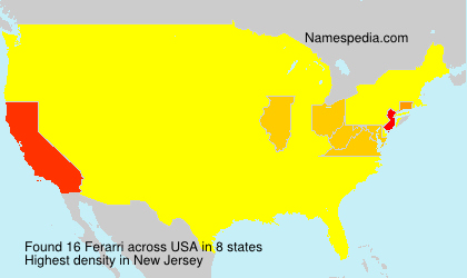 Surname Ferarri in USA Surname Ferarri in USA