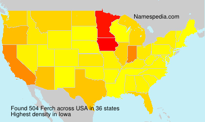 Surname Ferch in USA Surname Ferch in USA