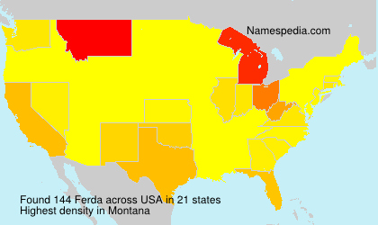 Surname Ferda in USA Surname Ferda in USA