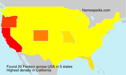 Surname Ferdani in USA Surname Ferdani in USA