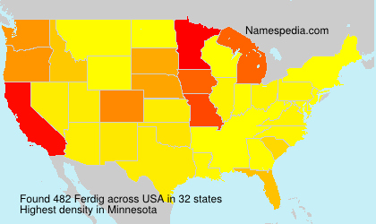 Surname Ferdig in USA Surname Ferdig in USA