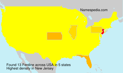 Surname Ferdine in USA Surname Ferdine in USA
