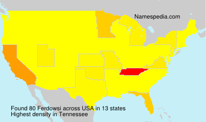 Surname Ferdowsi in USA Surname Ferdowsi in USA
