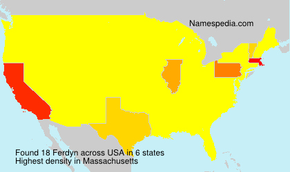 Surname Ferdyn in USA Surname Ferdyn in USA