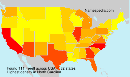 Surname Ferell in USA Surname Ferell in USA