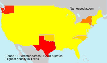 Surname Ferester in USA Surname Ferester in USA