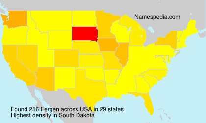 Surname Fergen in USA Surname Fergen in USA