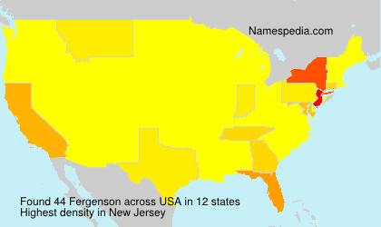 Surname Fergenson in USA Surname Fergenson in USA