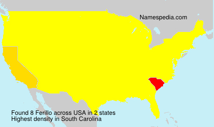 Surname Ferillo in USA Surname Ferillo in USA